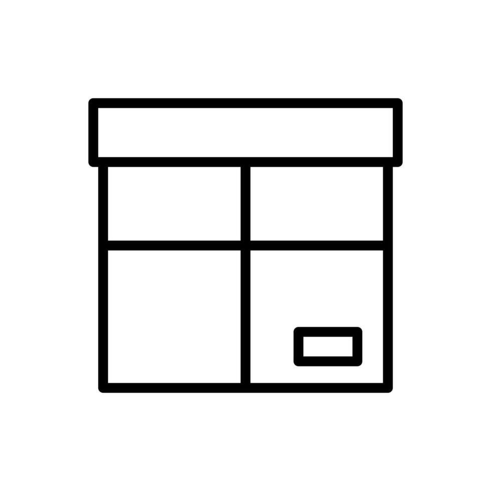 A shopping package ready to be sent vector