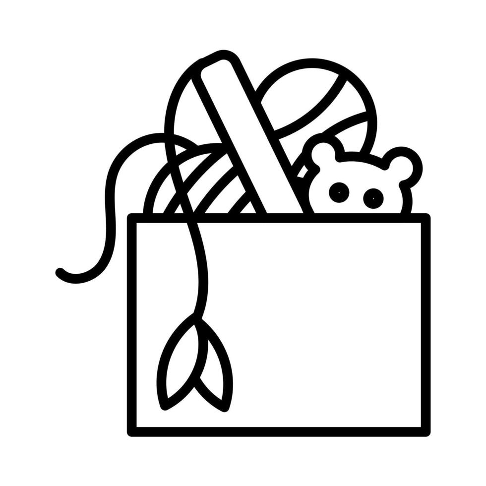 Collection of pet toys and accessories vector