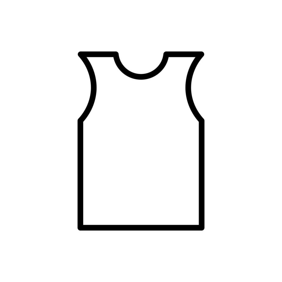 Sleeveless casual or sports t-shirt vector