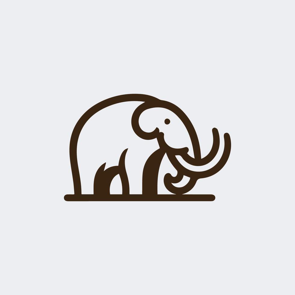 Mammoth Symbol Logo vector
