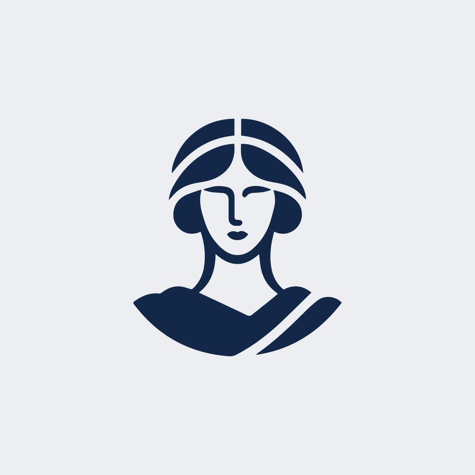 Ancient Classic Lady Logo vector
