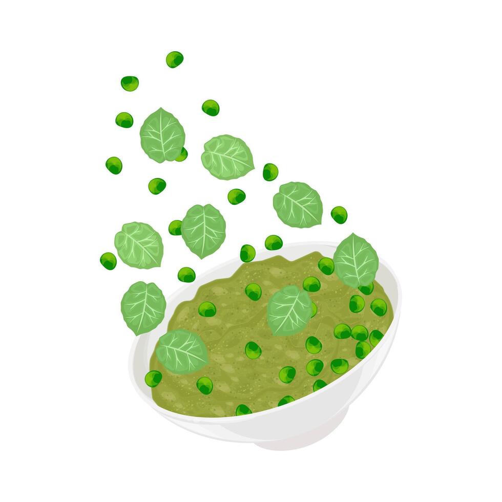 Illustration Logo Clipart Levitation Mushy Peas vector