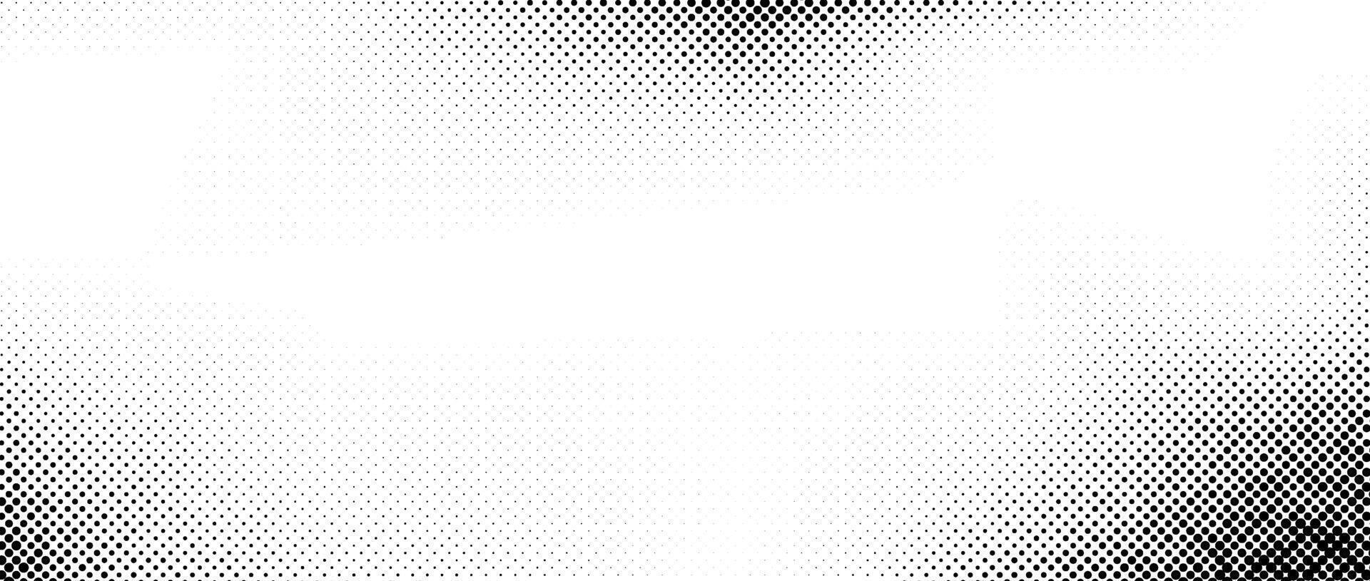 Dotted halftone texture background. Vanishing grunge gritty noise wallpaper. Monochrome pop art gradient overlay. Weathered pixelated raster comic backdrop. Bitmap fading subtle surface vector