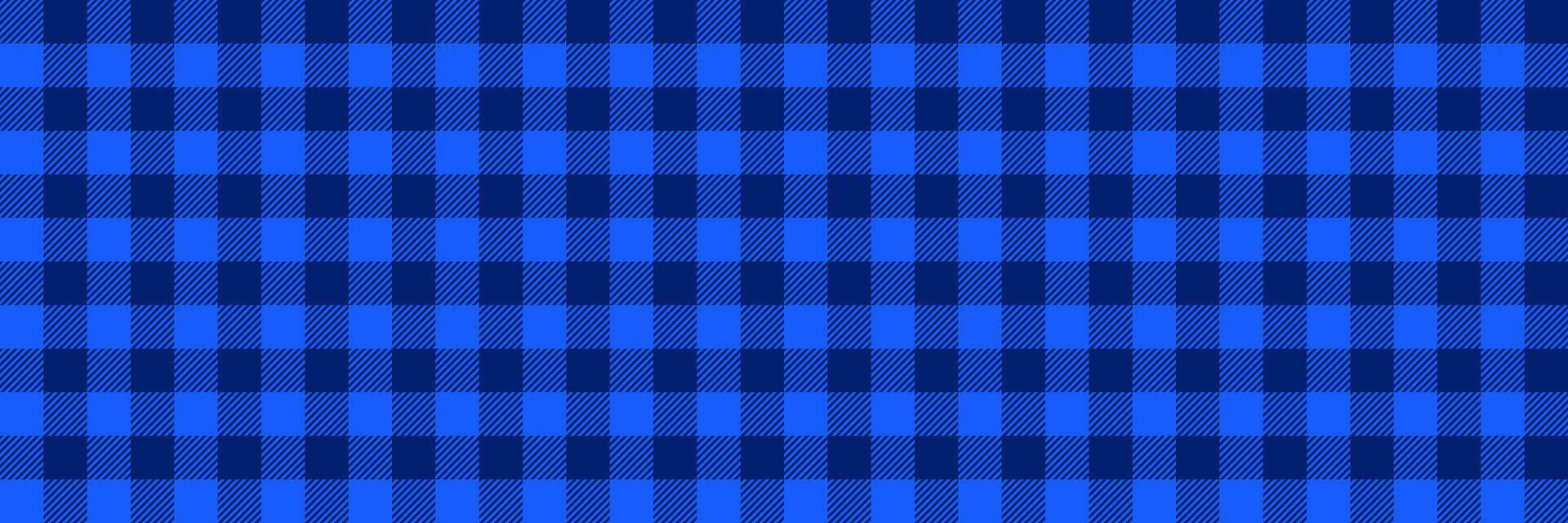 Dark blue gingham seamless pattern. Navy vichy background texture for textile design, fabric swatch, scarf cloth, suit print. Masculine checkered tweed plaid repeating wallpaper. Vecto vector