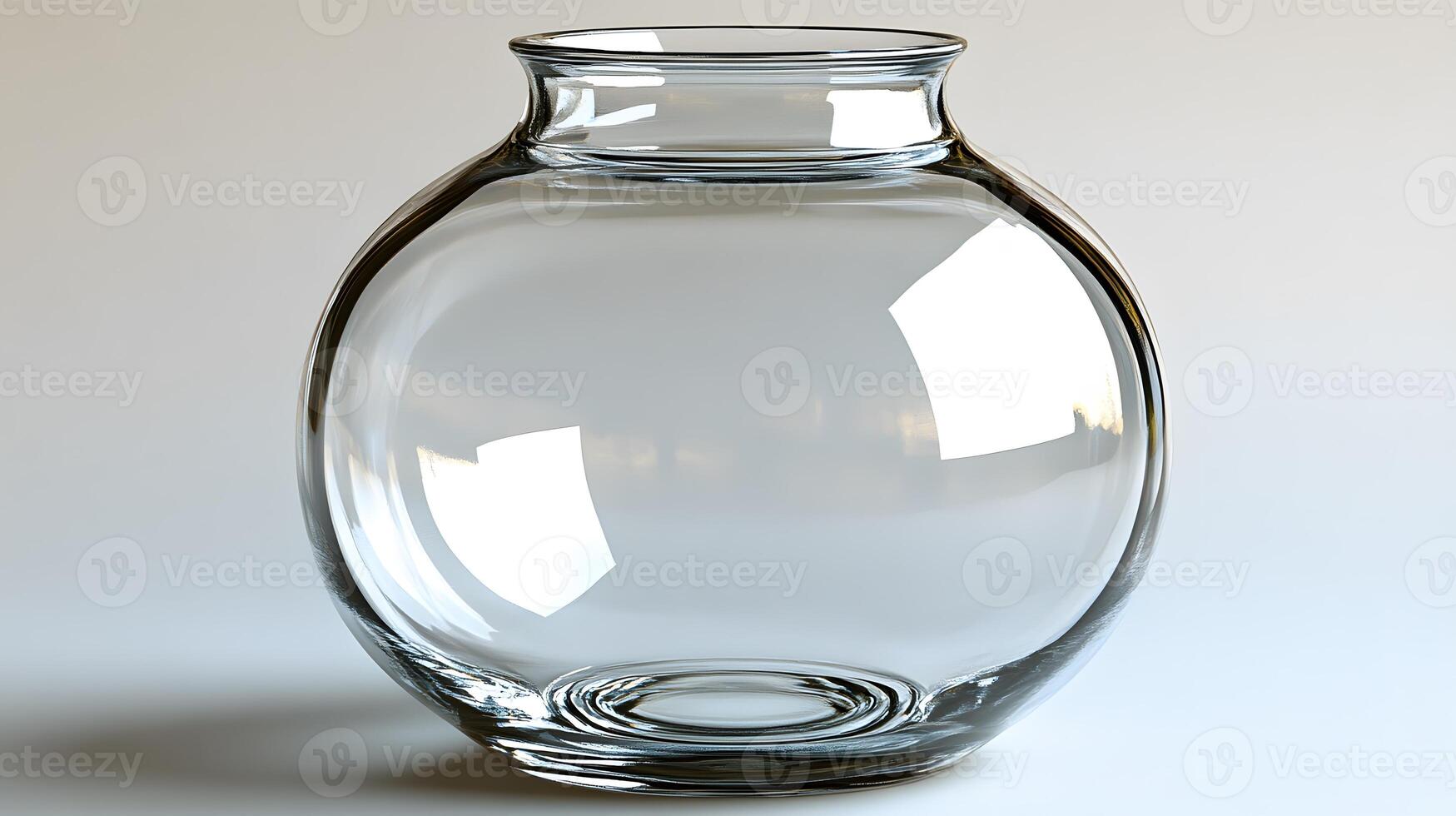 Ultra-realistic 3D rendering of a glass sphere on a reflective surface, detailed textures and light reflections photo