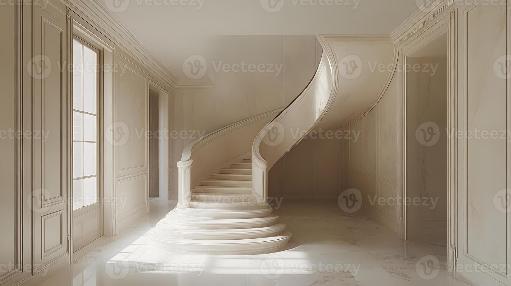 Stylish entryway with decorative elements, inviting decor, and a warm welcome for guests photo