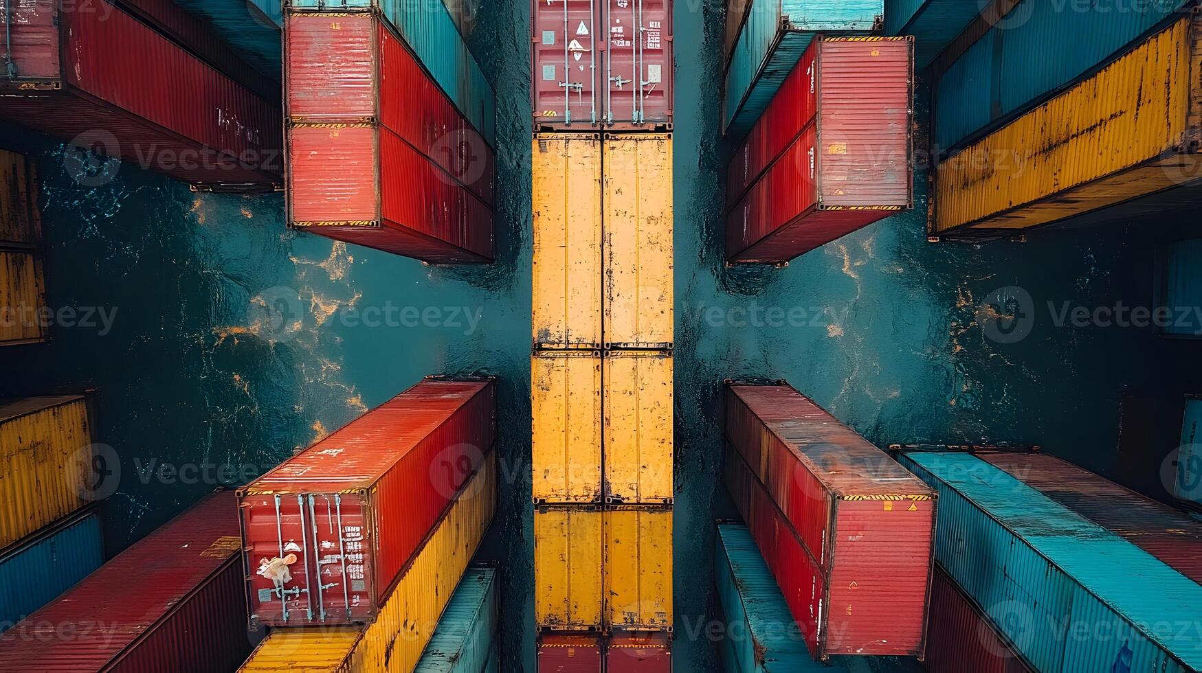 Team of suppliers coordinating shipment industrial warehouse background, organized logistics photo