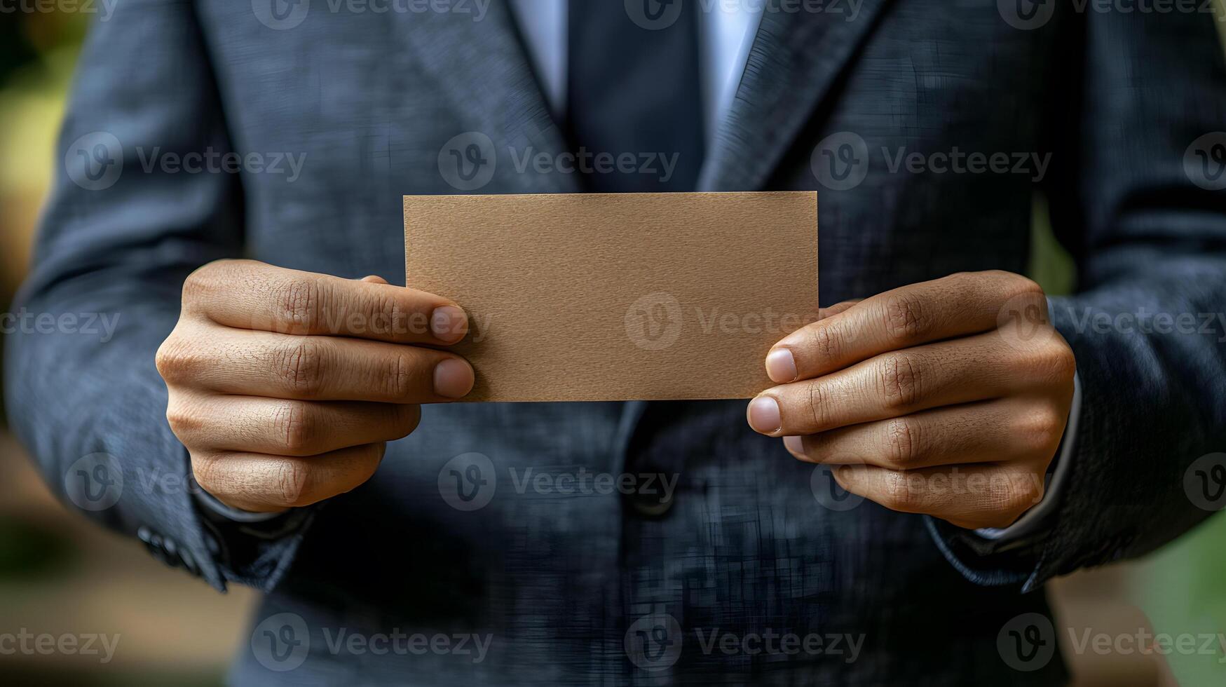 Employee receiving thank you card, positive atmosphere, bright and modern office background photo