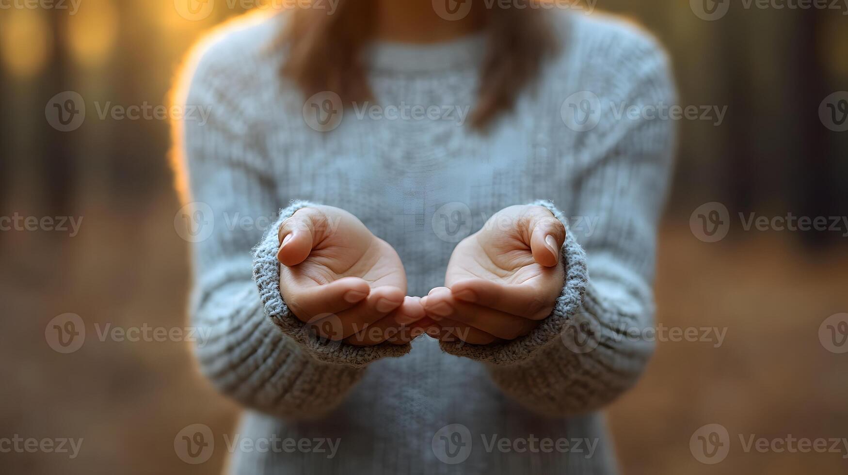 Hands reaching out in support, gentle tones, encouraging message, Self-Injury Awareness Day photo