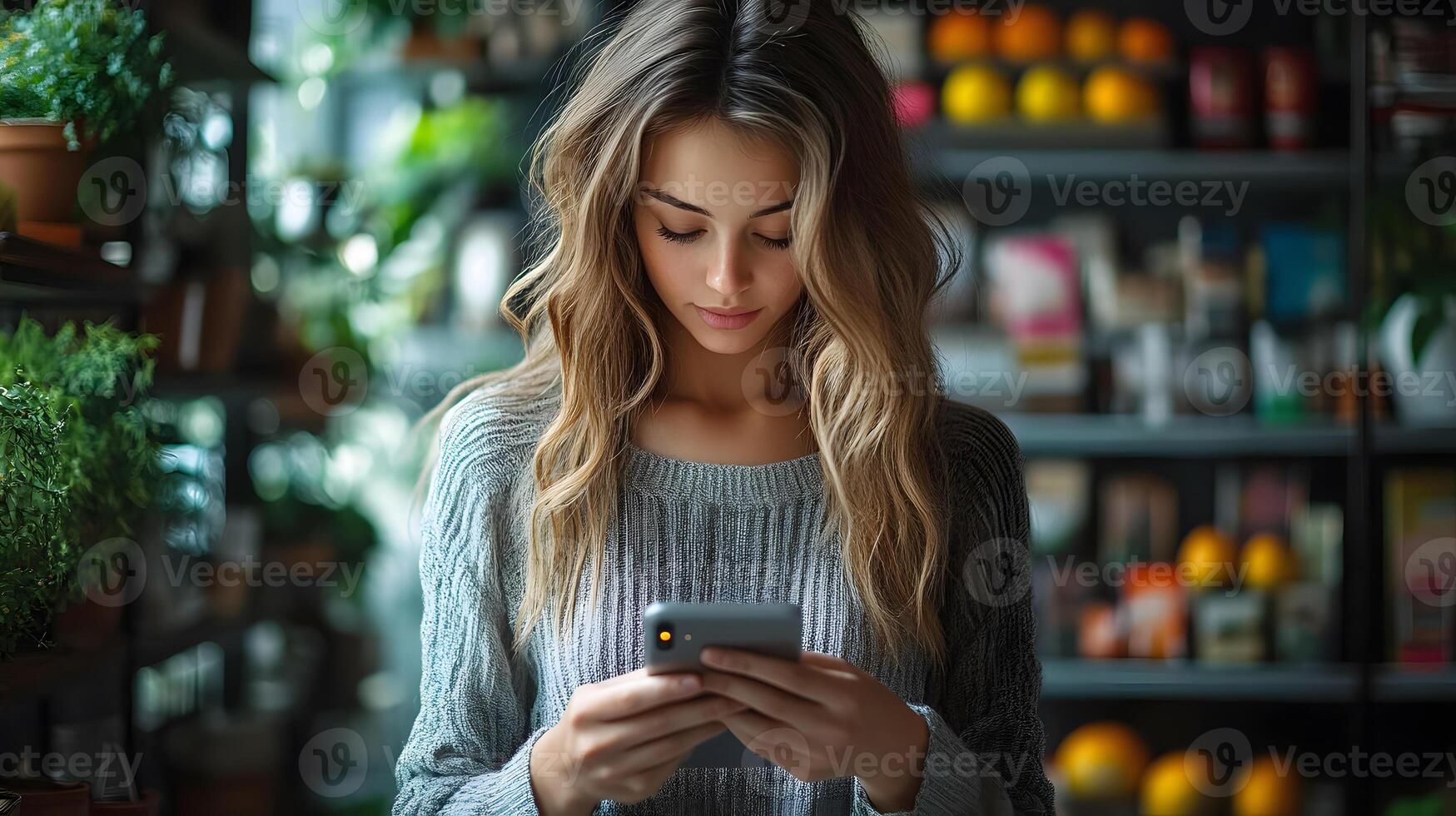 Digital marketer optimizing ad campaigns through AI-driven mobile applications photo