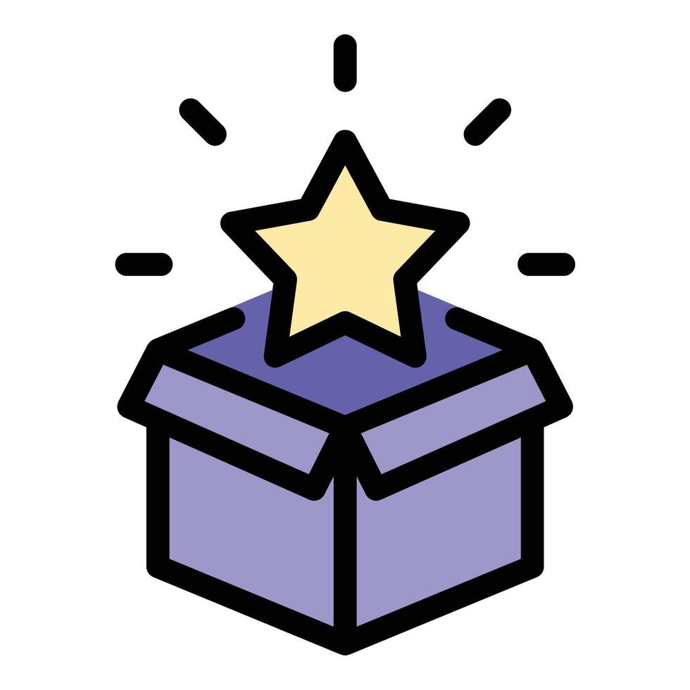 Product icon in flat line style representing goods merchandise and commercial items ideal for retail and e-commerce concepts. vector