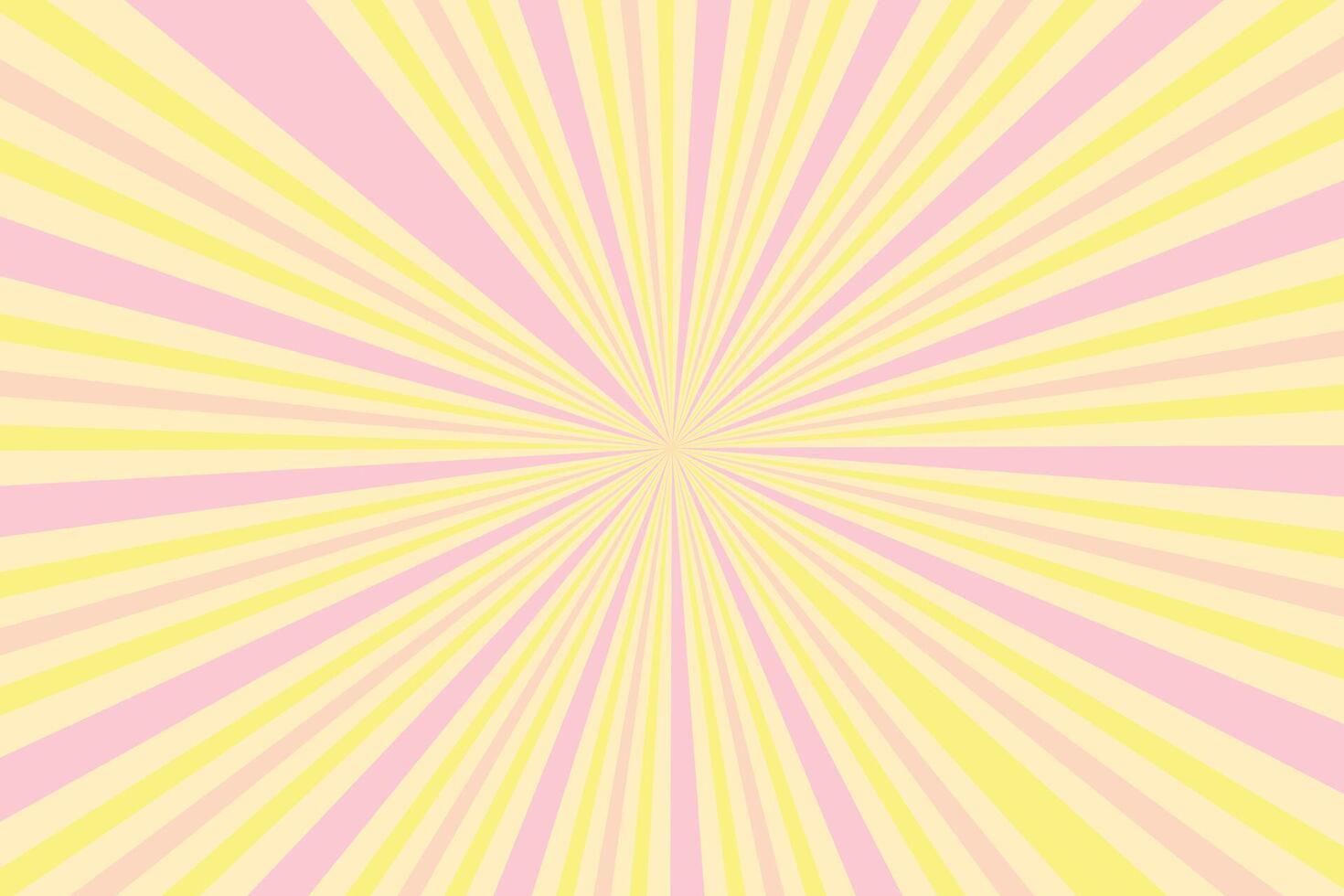 simple abstract pink yellow color creative geometric sunburst circle round line pattern that can be used as a background or texture vector