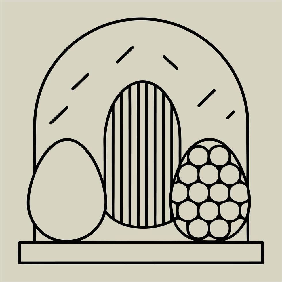 3D Render Textured Eggs . vector