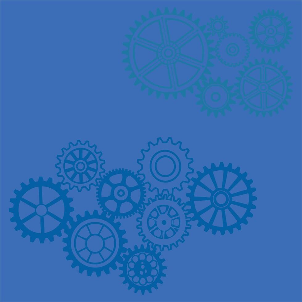 modern metallic technology industrial cogs gear abstract background design. vector