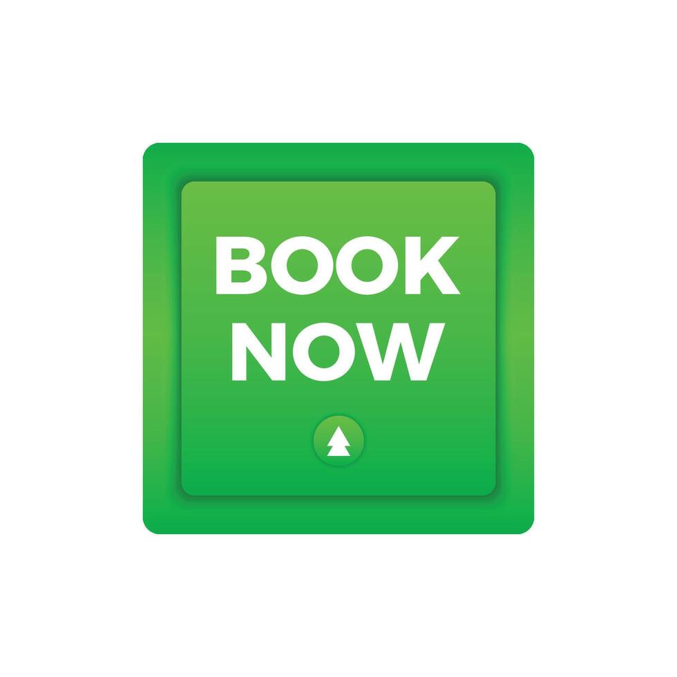 book now green web button design vector
