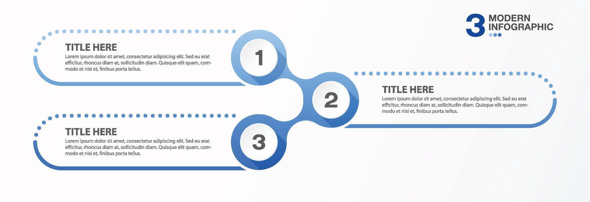 Infographic 3 step and number, business concept. vector