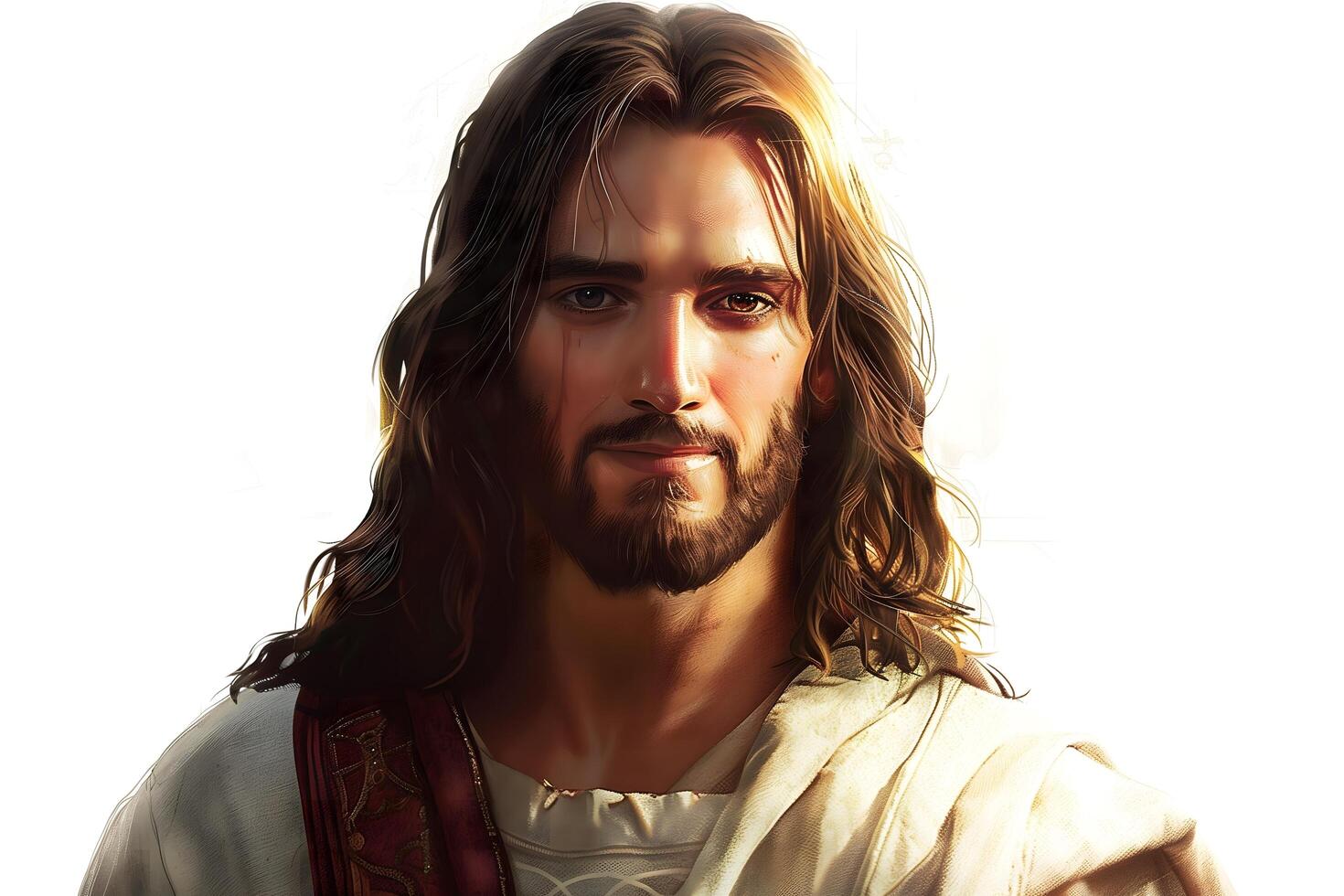 Jesus Christ Illustration - Religious Artwork with Isolated Background photo