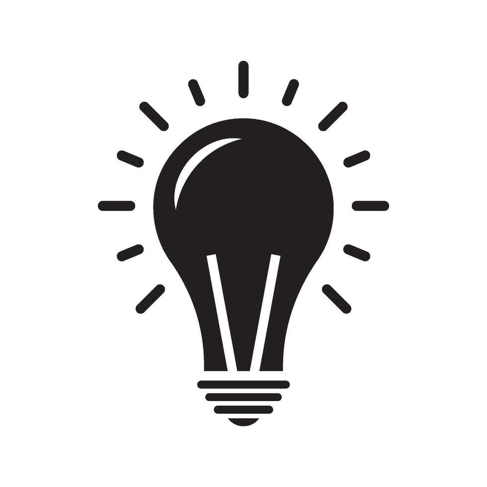 Lamp icon. Light bulb icon . idea symbol. vector