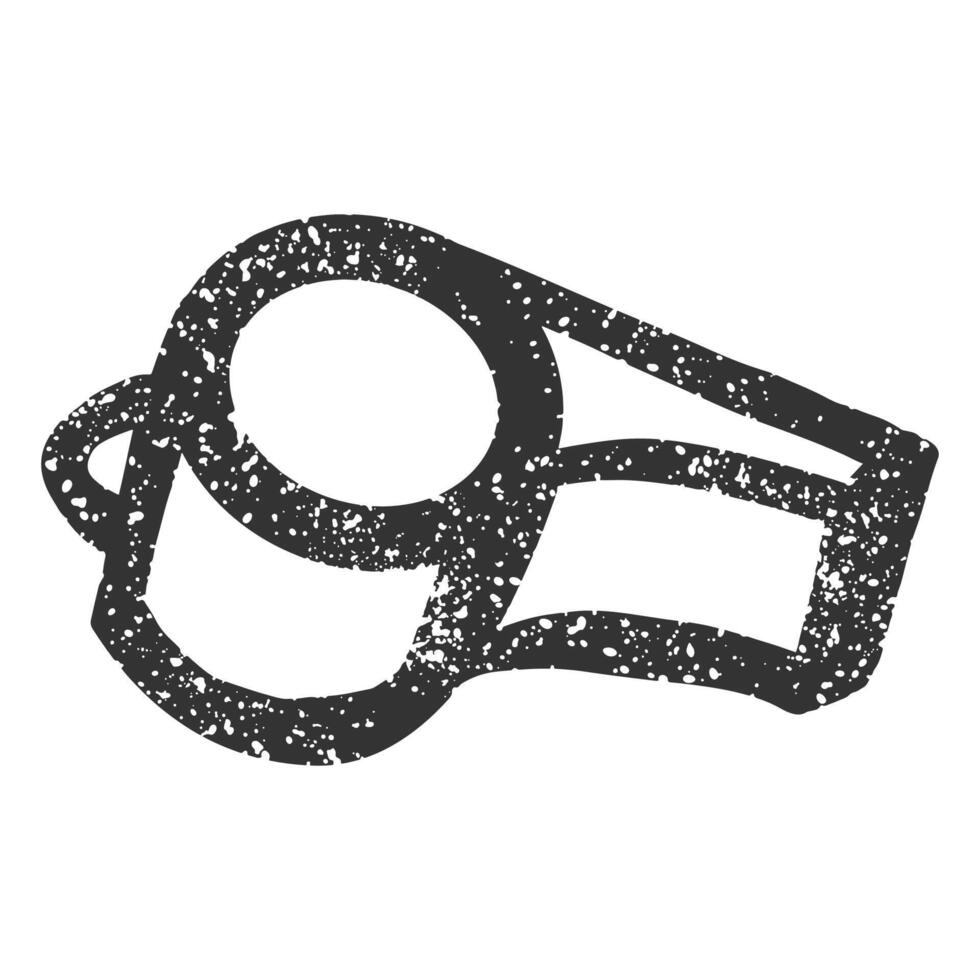 Hand drawn grunge whistle graffiti vector