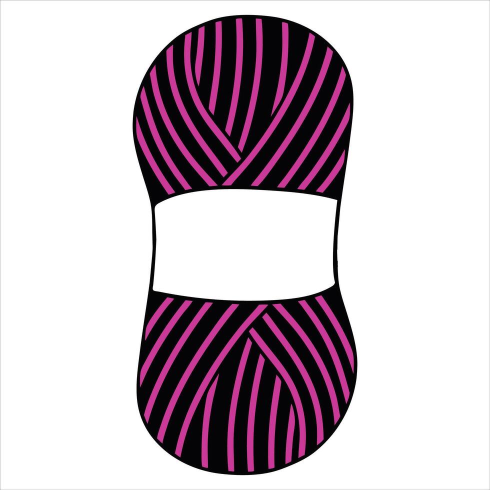 Knitting Monogram Yarn Clipart Design vector