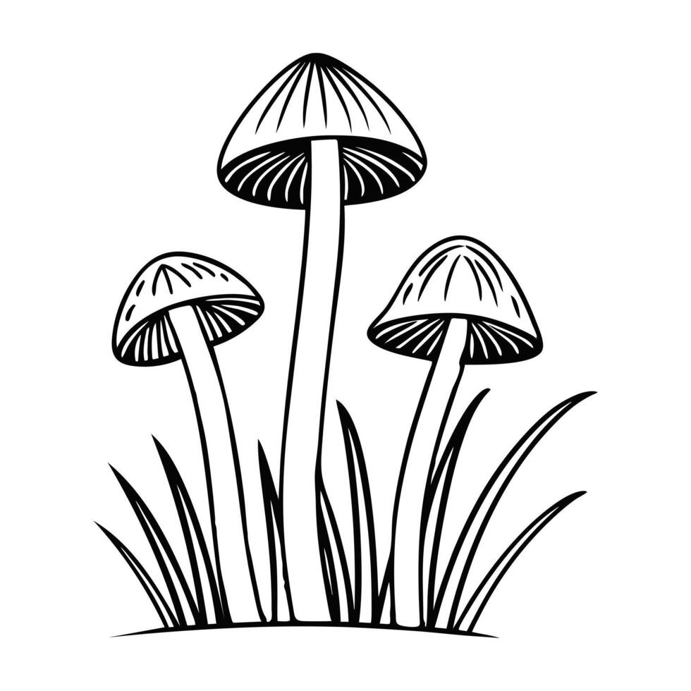 Creative Mushroom Fungi Design for Sublimation Transfers vector