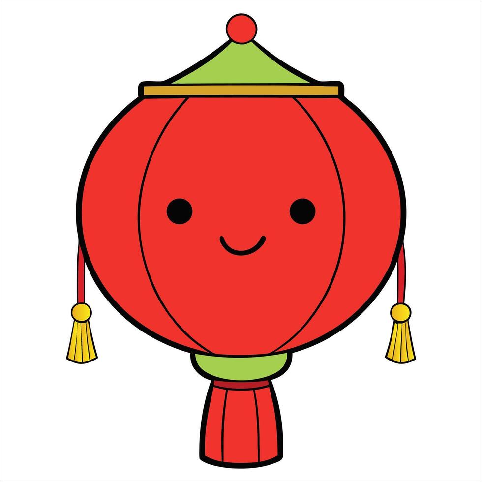 Chinese New Year Kawaii Art for Clipart and Design Projects vector