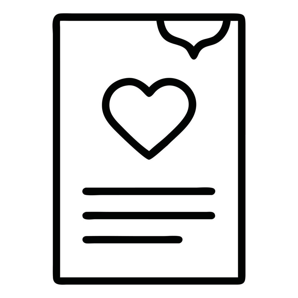 Creative Wedding Program Lineart Icon Design ConceptPrint vector