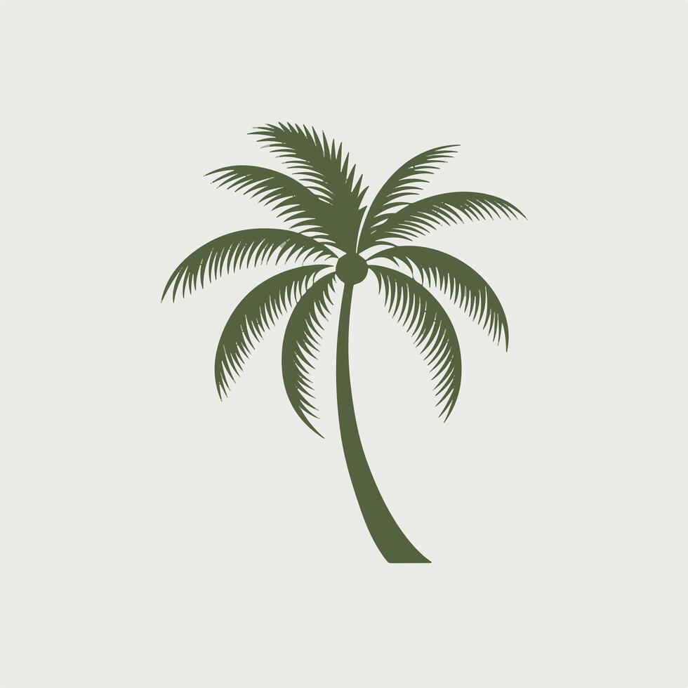 Palm tree icon vector