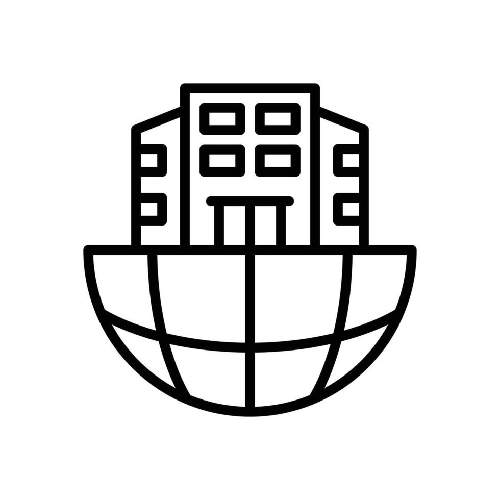 corporate line icon vector