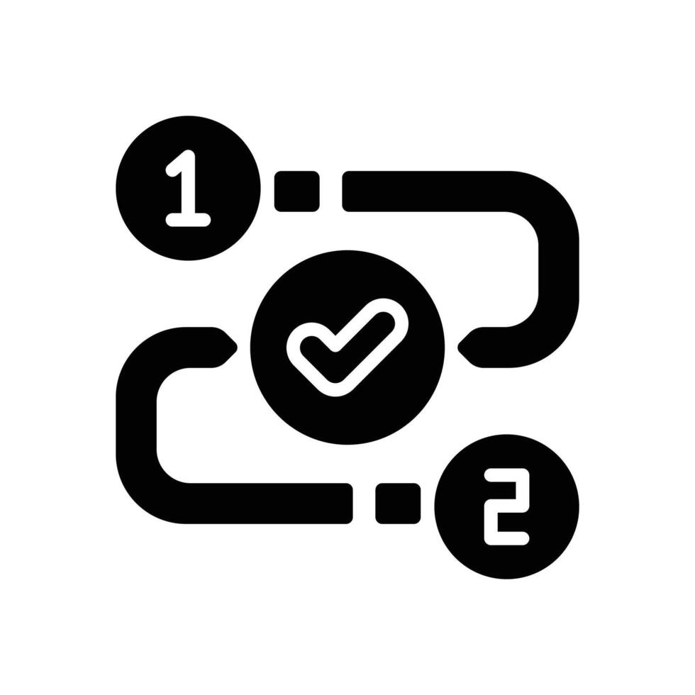 working process solid icon vector