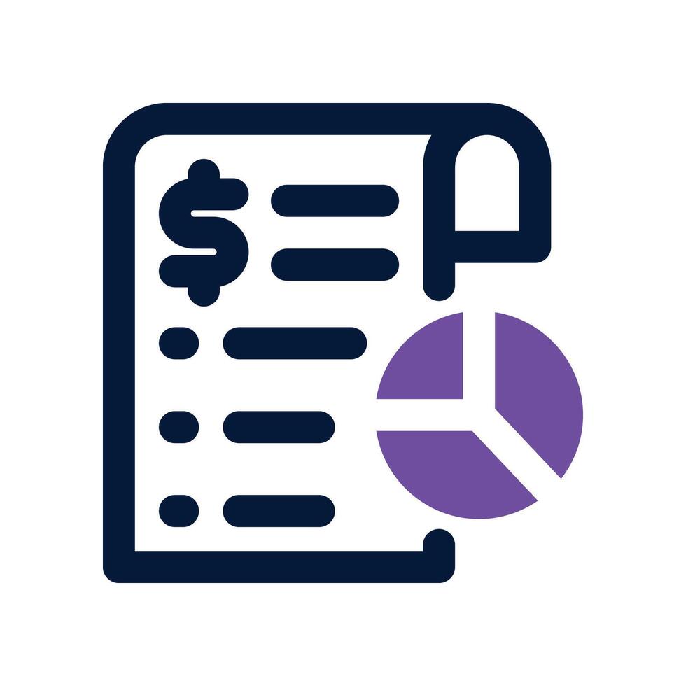 debenture dual toneicon vector