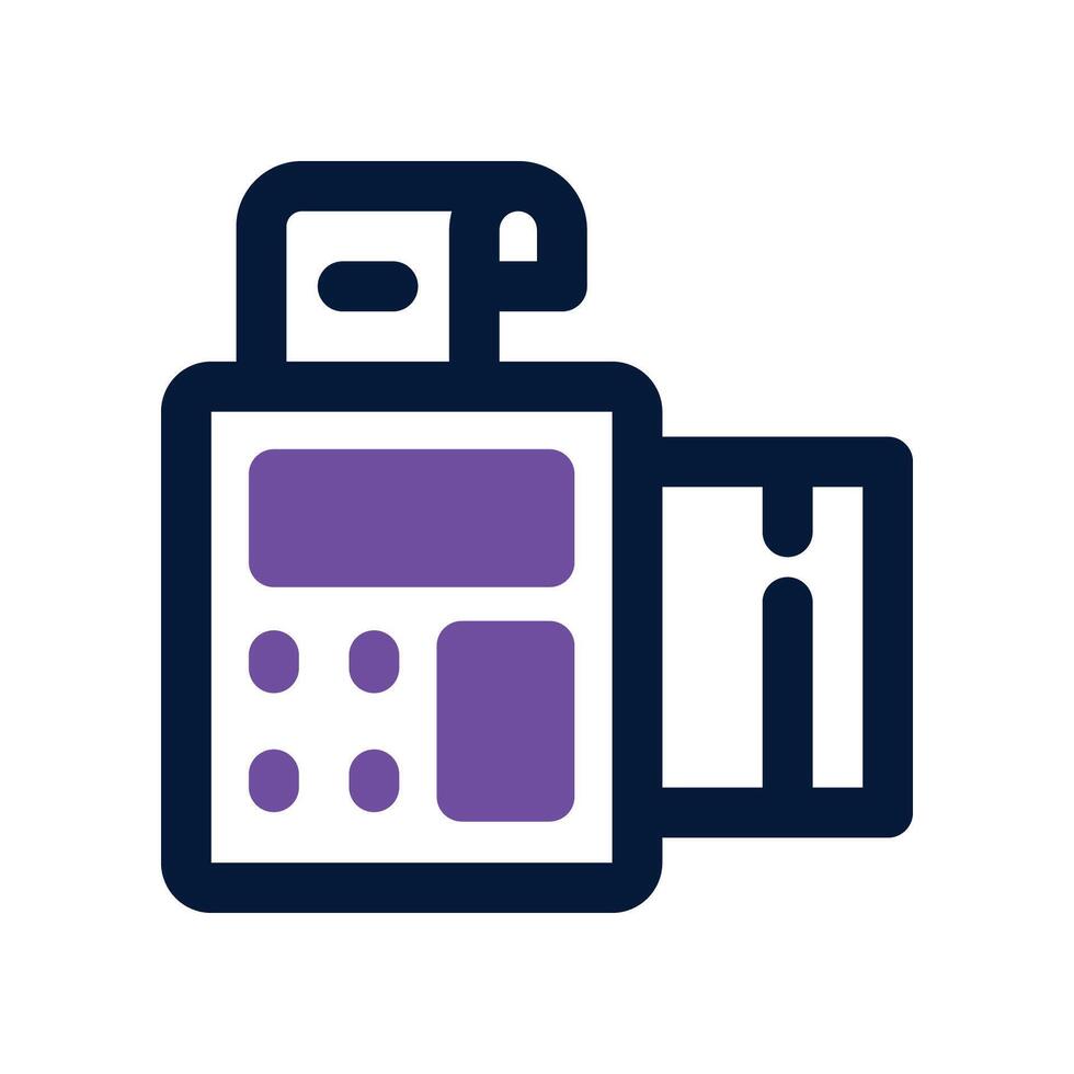 payment terminal dual toneicon vector