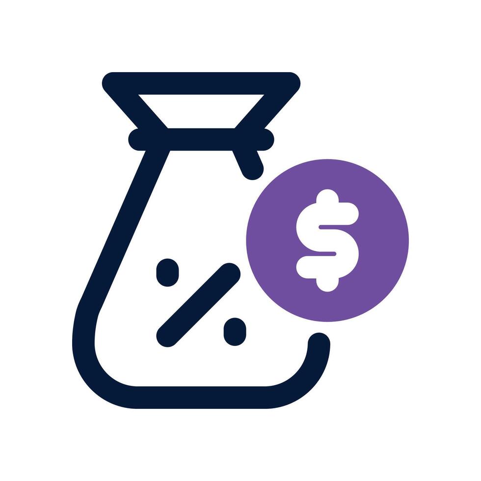 commission dual tone icon vector