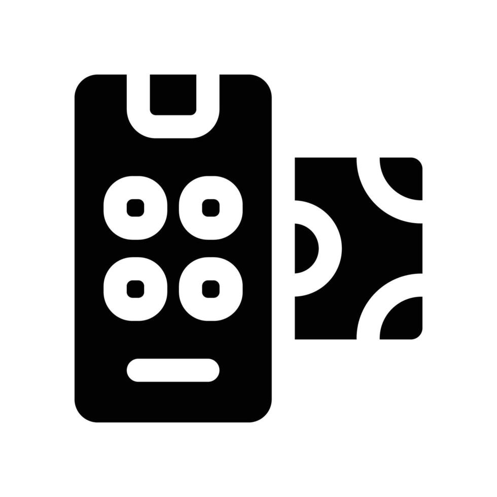 financial app solidicon vector