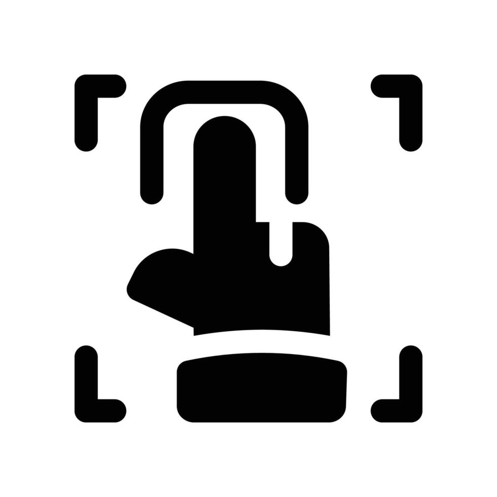 fingerprint scanner solidicon vector