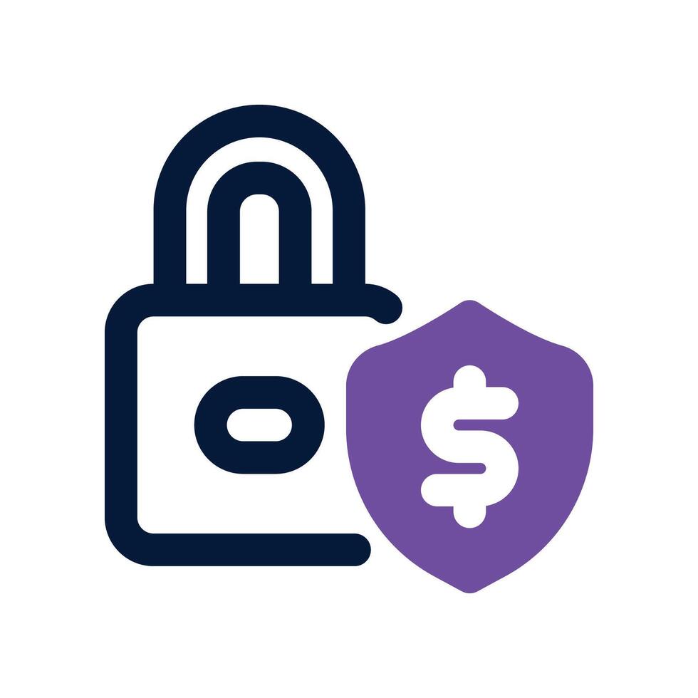 security dual tone icon vector