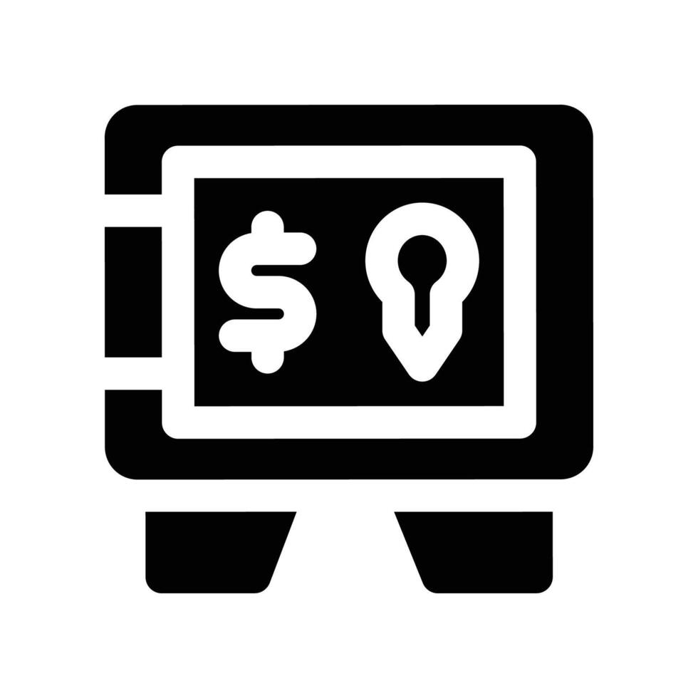 deposit box solidicon vector