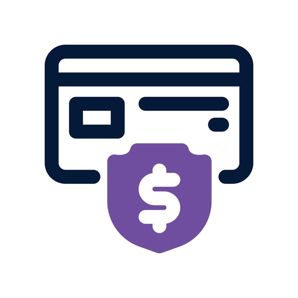 secure payment dual toneicon vector