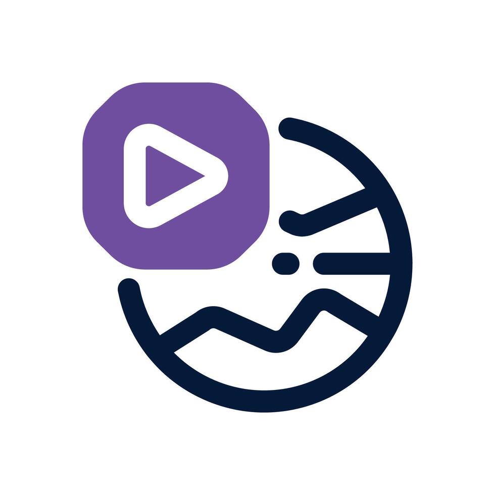 global marketing dual tone icon. Sleek and modern icon for websites, mobile apps, marketing materials, and corporate design. Fully scalable and ready to use. vector