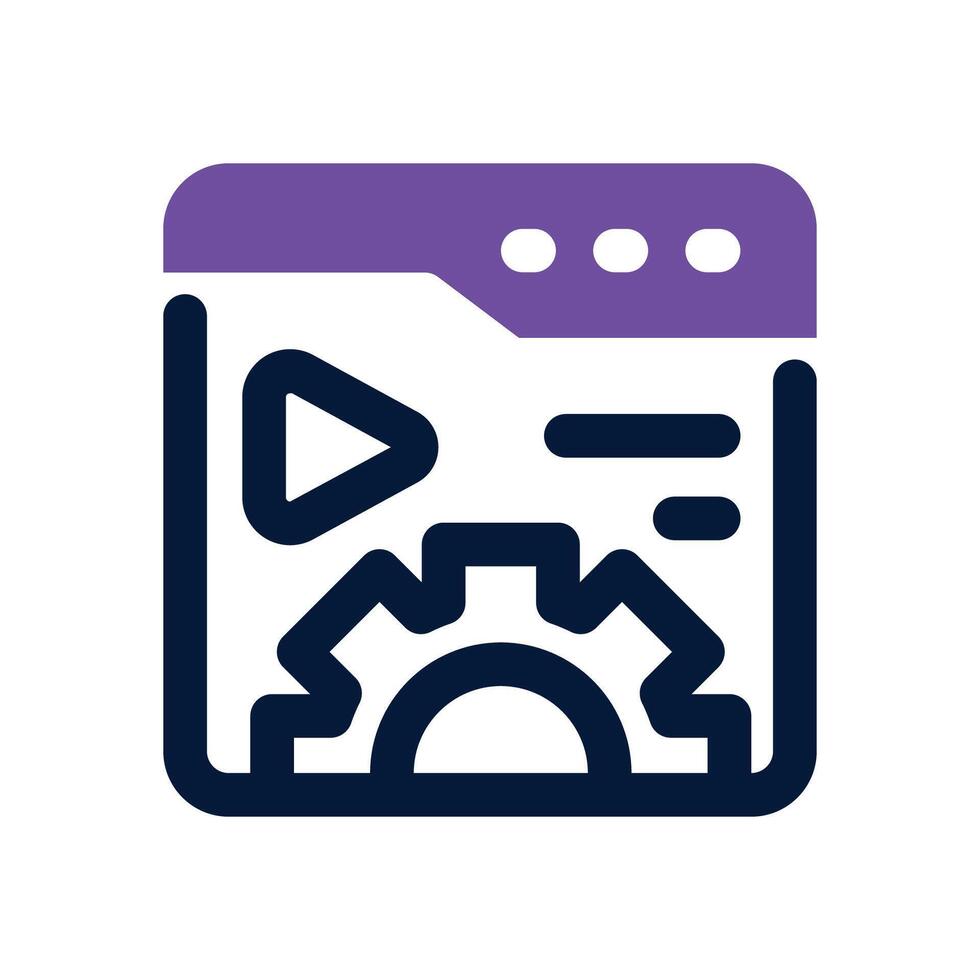 content management dual tone icon. Sleek and modern icon for websites, mobile apps, marketing materials, and corporate design. Fully scalable and ready to use. vector