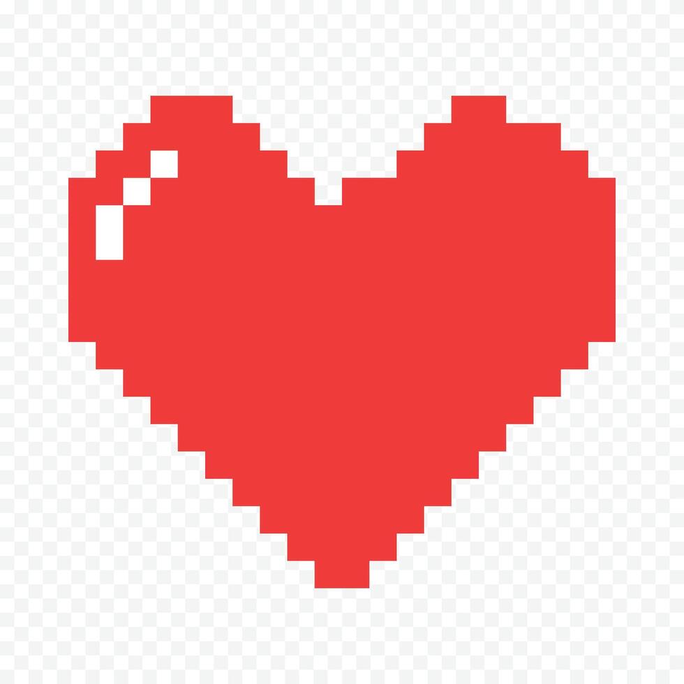 Hand drawn red heart illustration vector