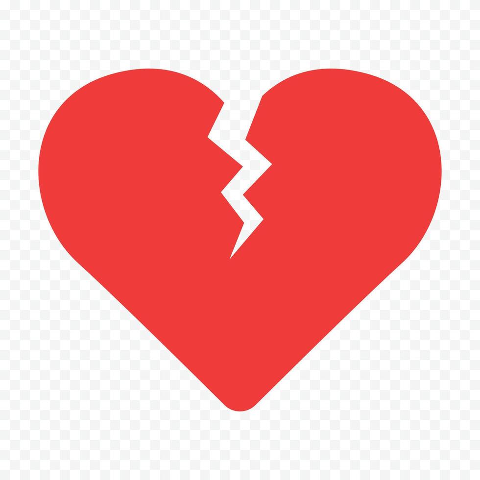 Hand drawn red heart element vector