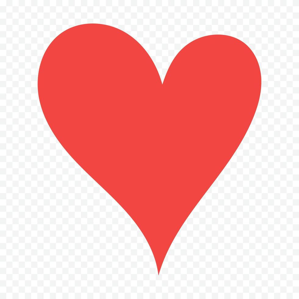 Red heart isolated design vector