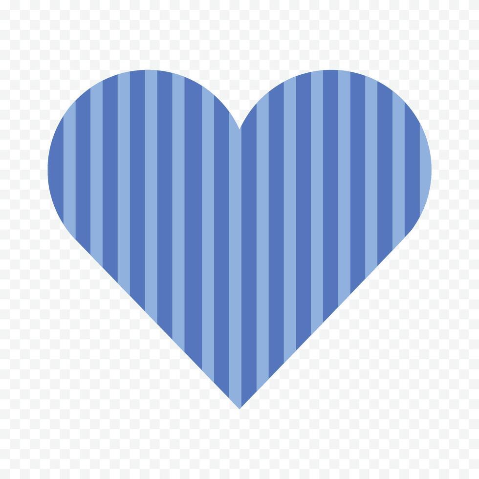 Set Of Line Filled Pixelated Hearts on the white background vector