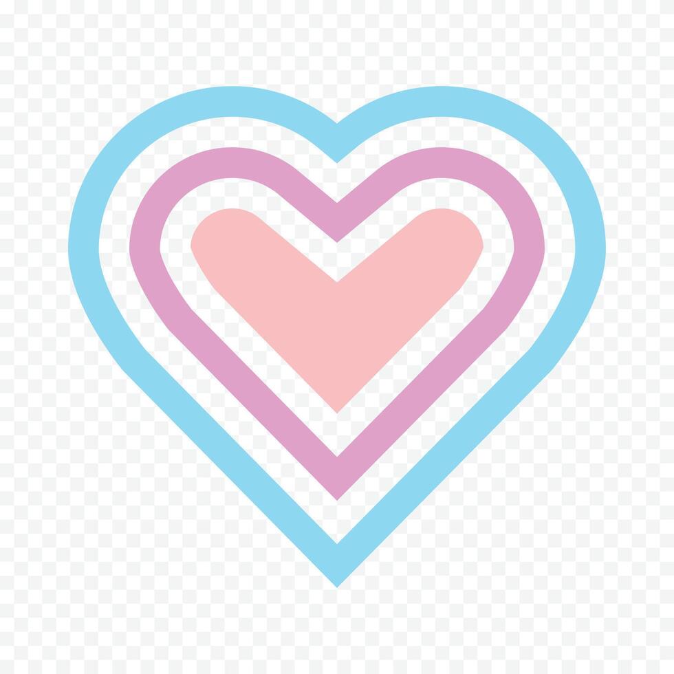 holo heart illustration vector