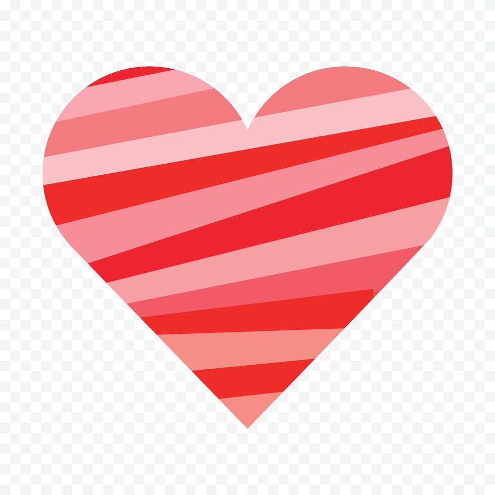 Red heart isolated vector