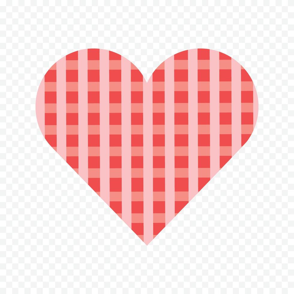 Red heart design on white background vector