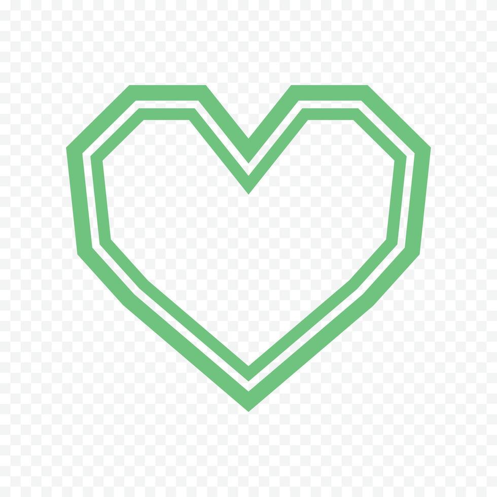 hearts elements on the white background vector