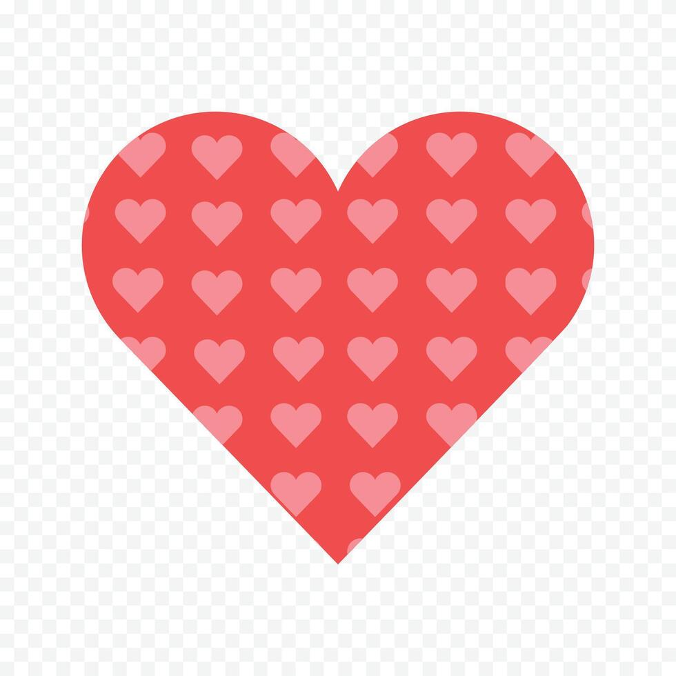 Red heart isolated on the white background vector
