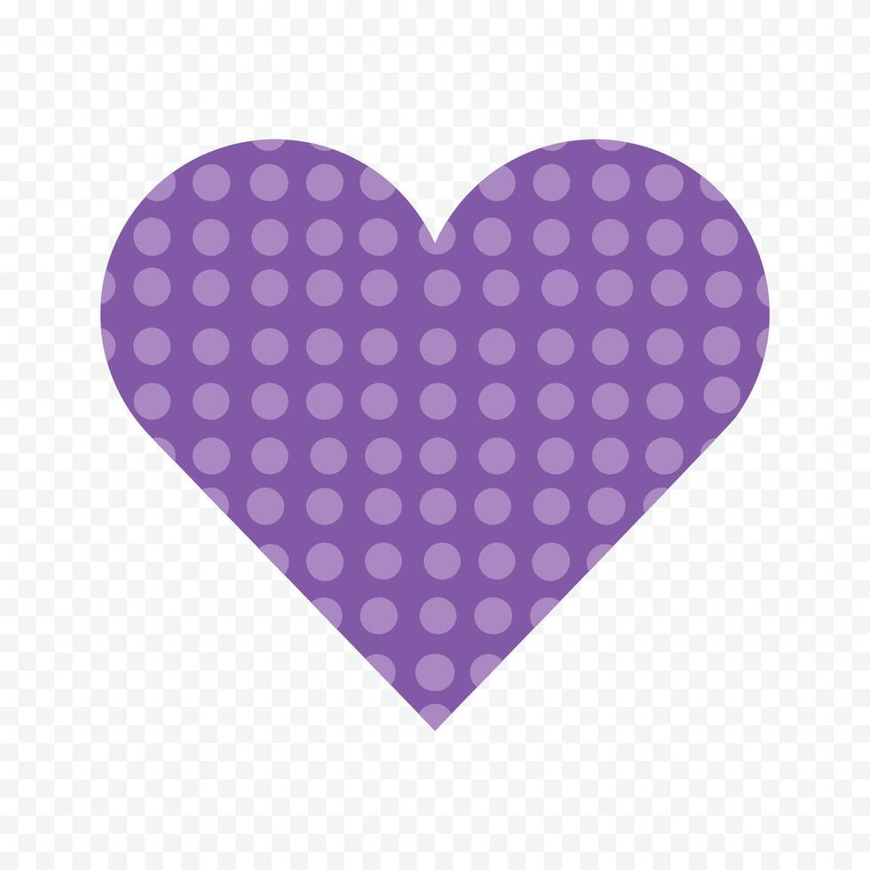 Purple heart isolated vector
